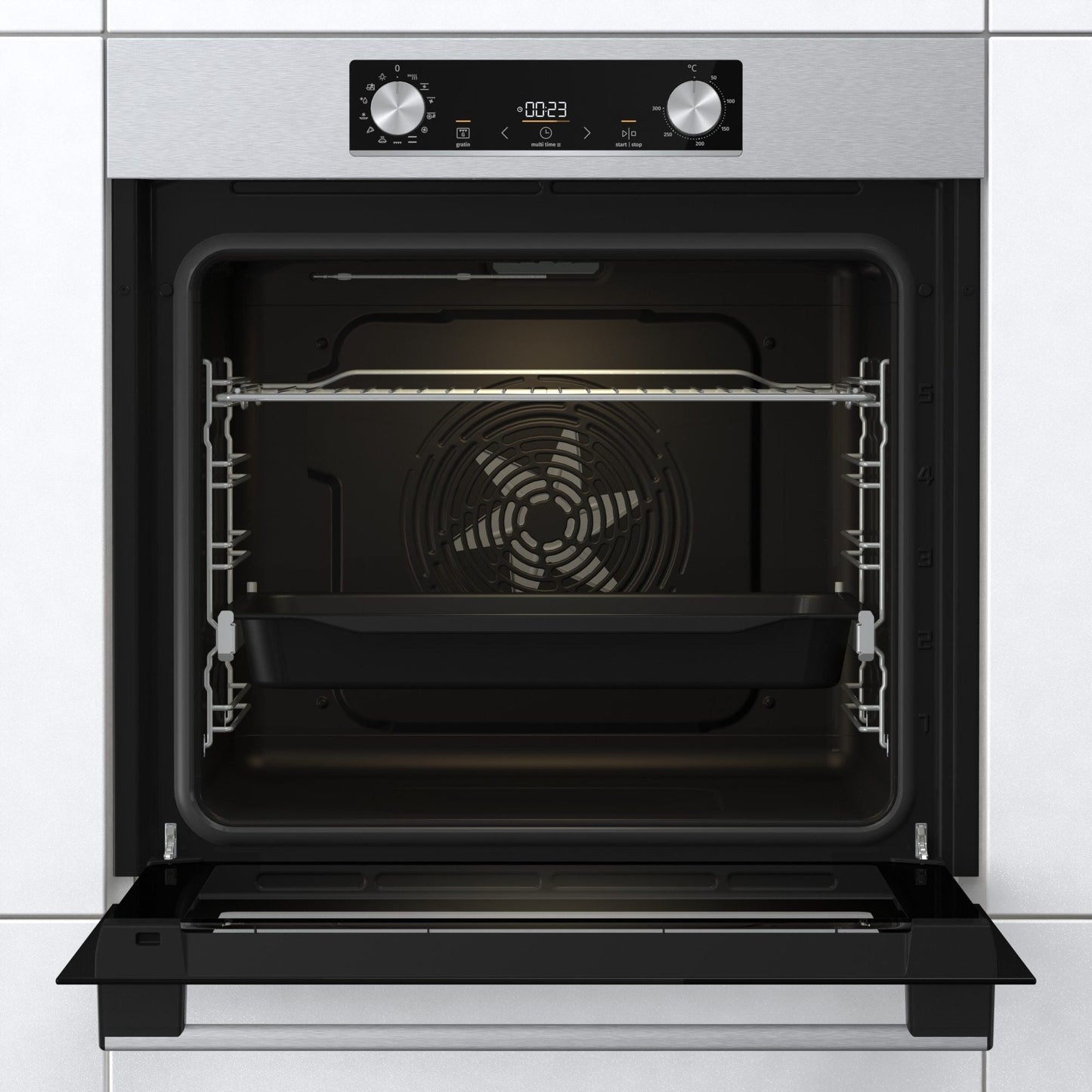 Gorenje Built-In Electric Oven, 60 cm, Stainless Steel - BO6712E02X