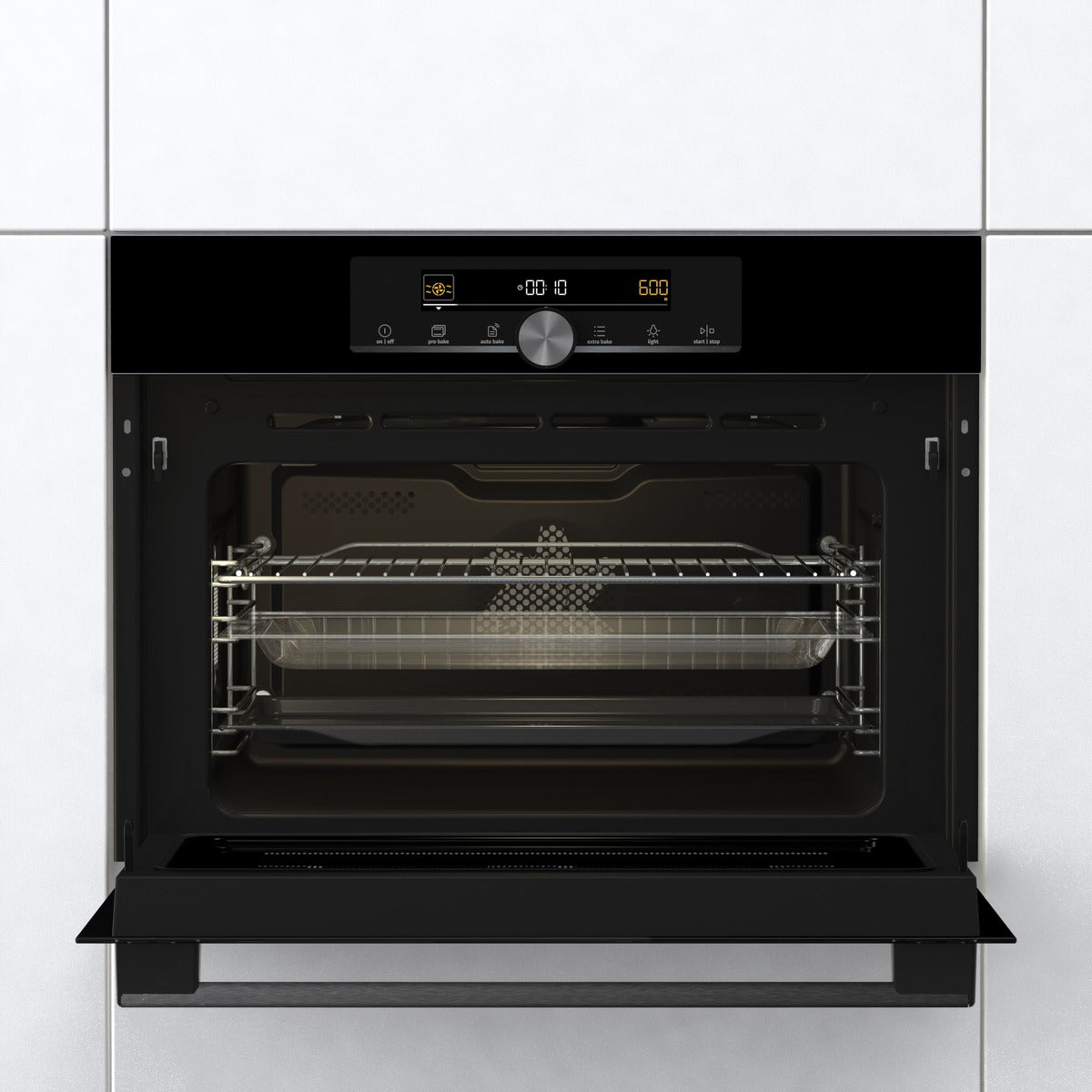 Gorenje Combined Compact Microwave Oven, 60 cm, 50 L - BCM4547A10BG