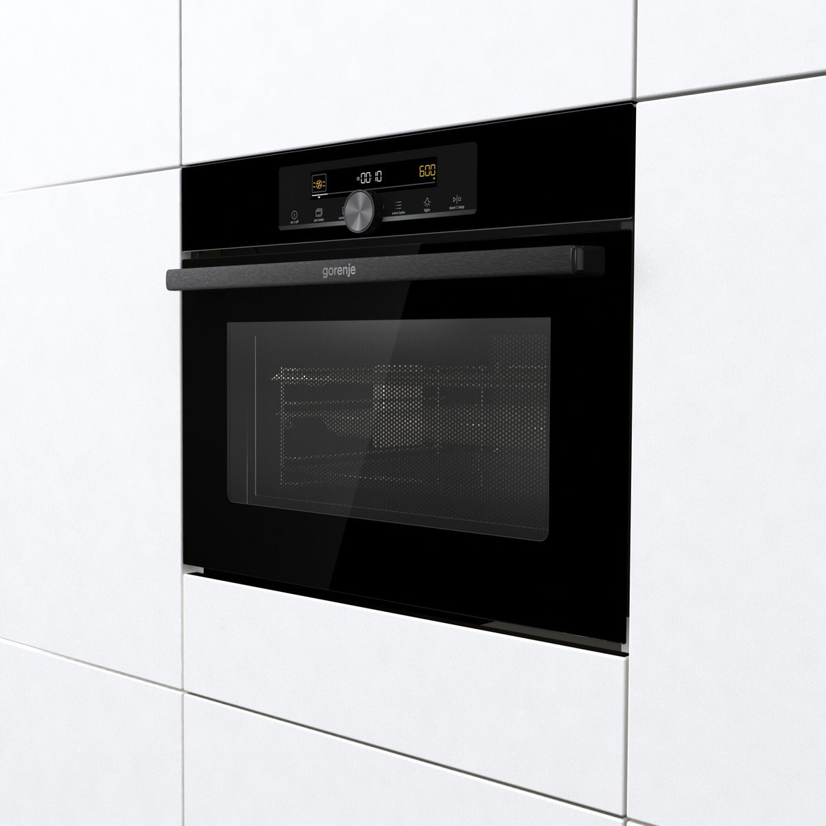 Gorenje Combined Compact Microwave Oven, 60 cm, 50 L - BCM4547A10BG