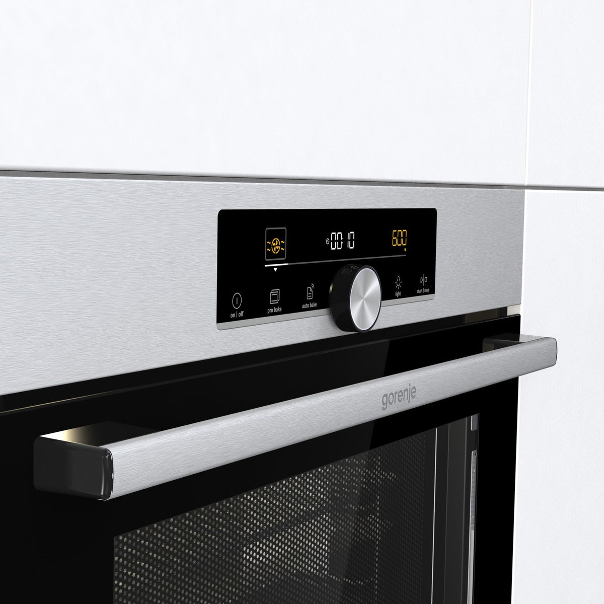 Gorenje Built-In Digital Microwave Oven With Grill, 50 Liters, 60 cm, Black * Silver - BCM4547A10X