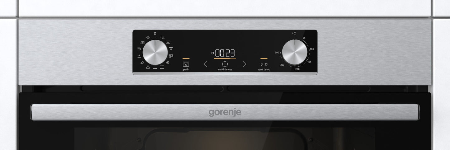 Gorenje Built-In Electric Oven, 60 cm, Stainless Steel - BO6712E02X