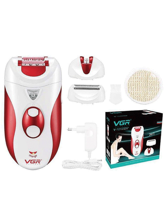 VGR Cordless Women's Epilator & Shaver, Fast Charge - VGR-702