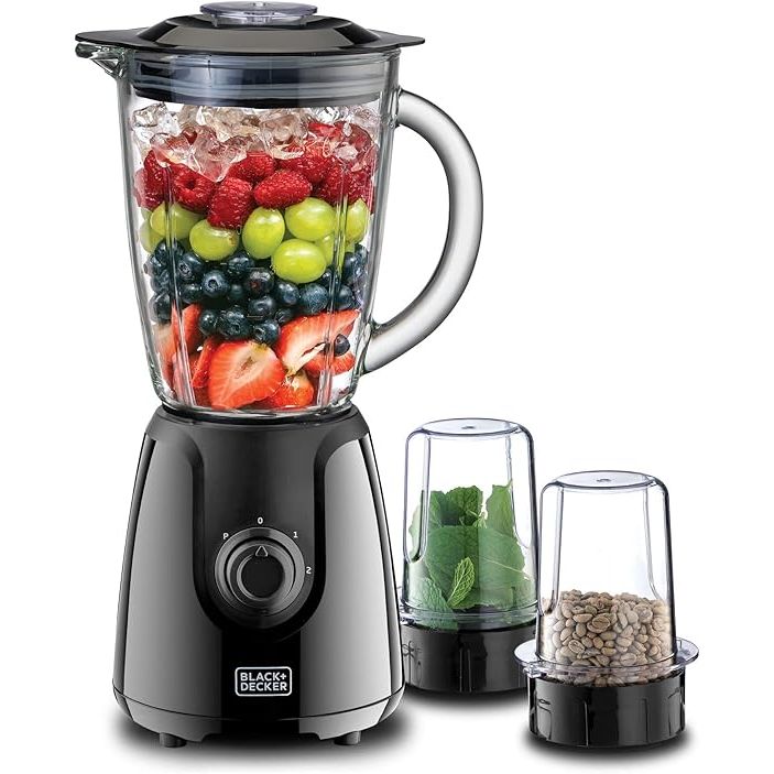 Black+Decker Blender, 1.5 Liter, 400 Watt, Black - BX440G