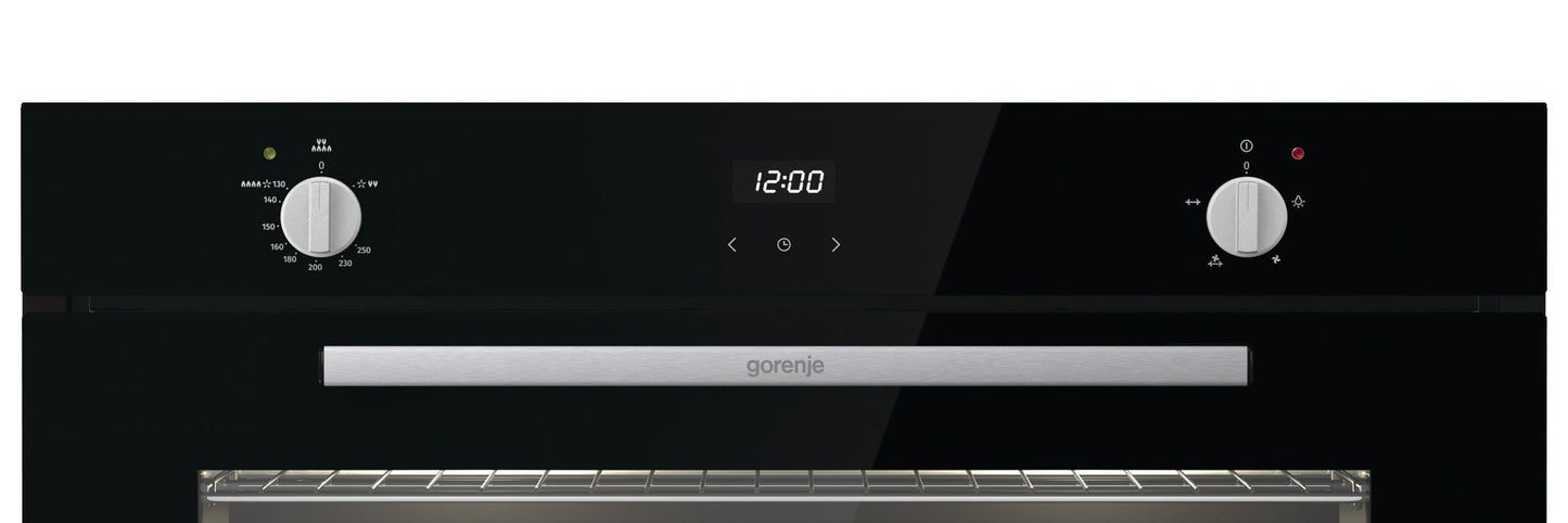 Gorenje Built-in Gas Oven, 90 cm, Black - BOGX9832E06BG