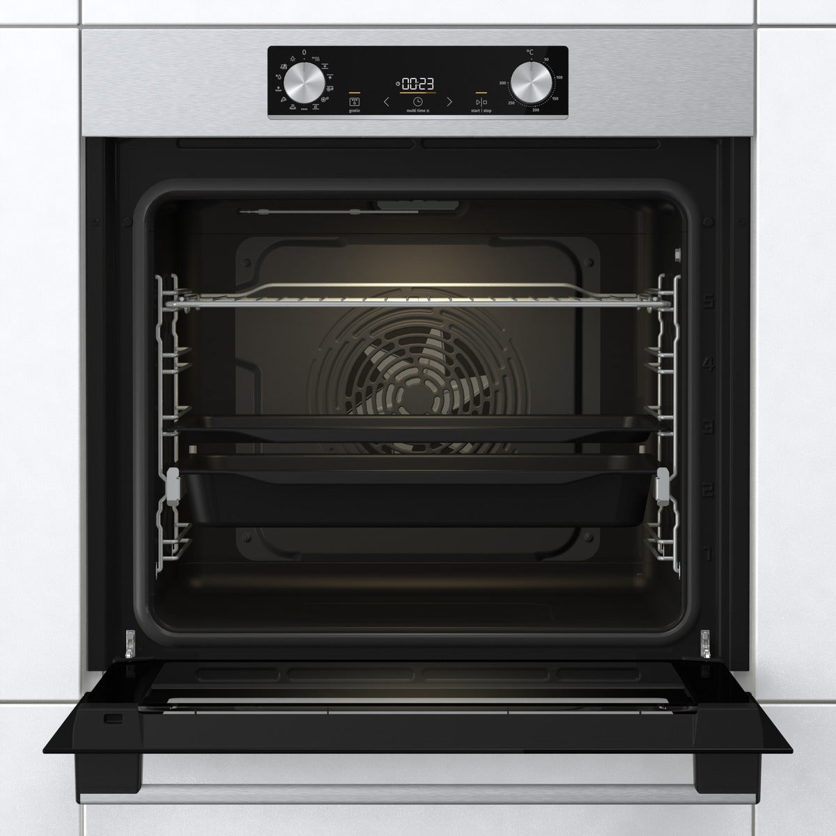 Gorenje Built-In Electric Oven, 60 cm, Stainless Steel - BOS6737E09X