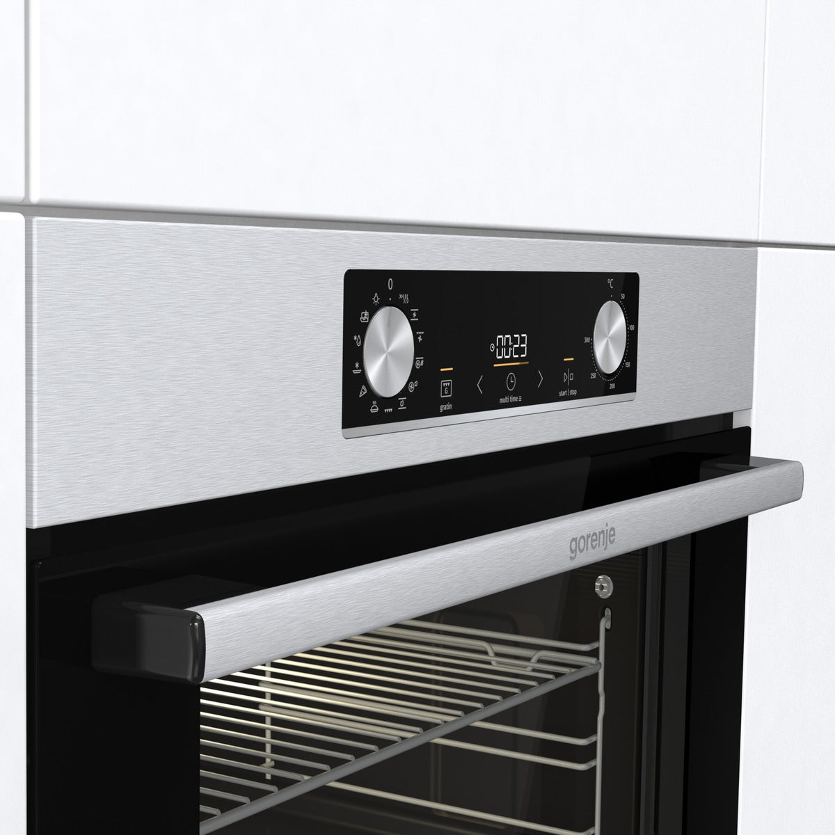 Gorenje Built-In Electric Oven, 60 cm, Stainless Steel - BOS6737E09X