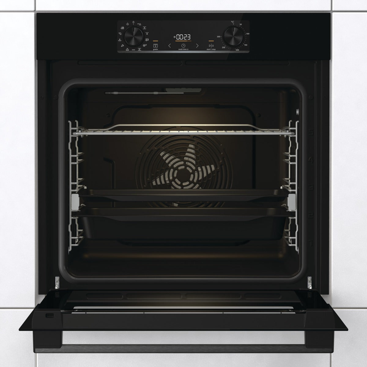 Gorenje Built-In Electric Oven, Digital, 60 cm, Black - BOS6737E13BG