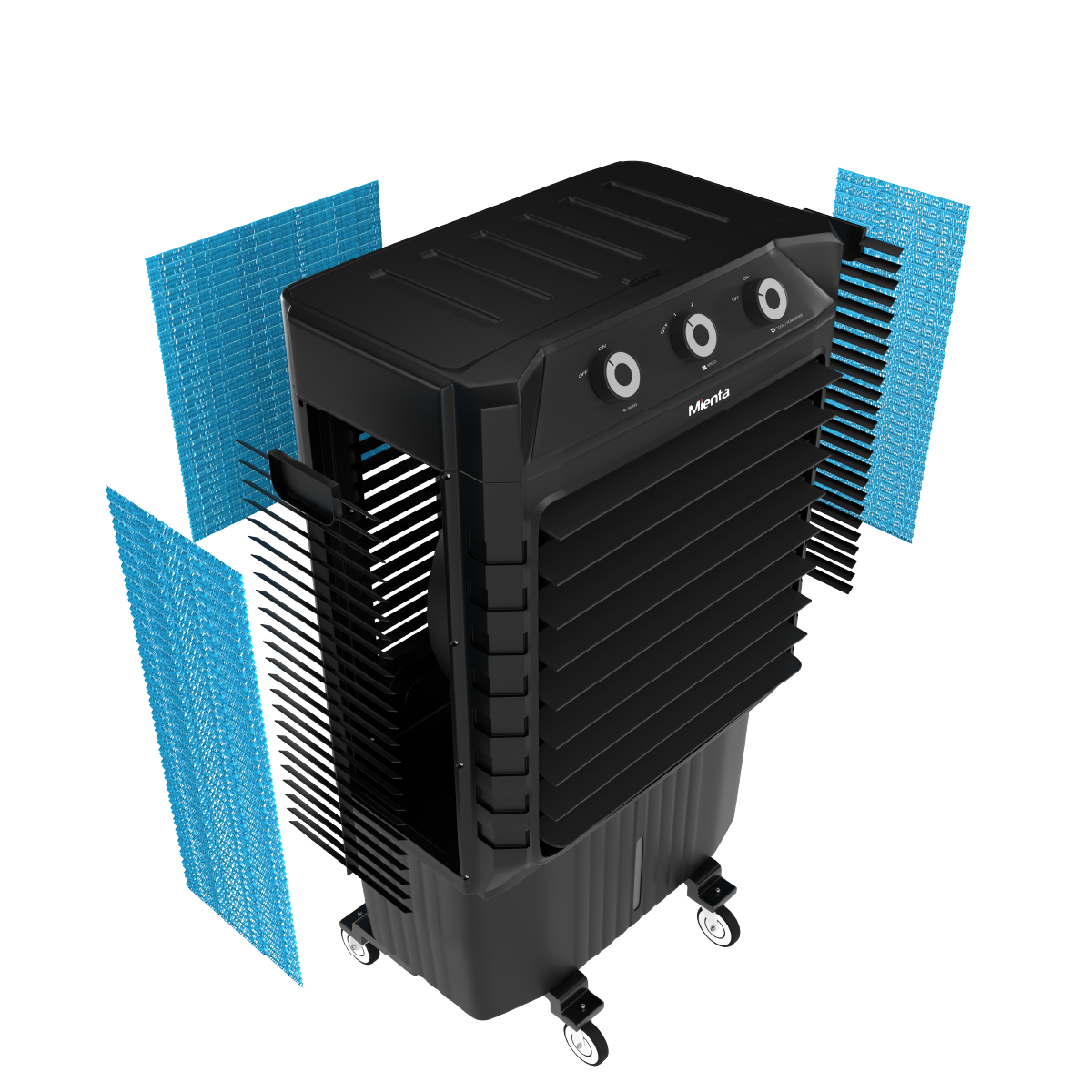 Mienta Breeze Air Cooler, 85 Liter, Black - AC49338A