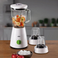 Braun 3 In 1 Jug Blender with Chopper and Grinder, 500 Watt, White - JB0123WH