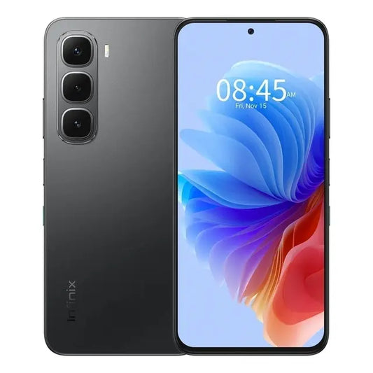 Infinix Hot 60i, 128GB, 6GB RAM, 4G, Dual SIM - Sleek Black