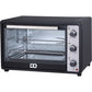 IDO Freestanding Electric Oven, 45 Liters, 1800 Watt, Black and Silver - TO45SG-BK
