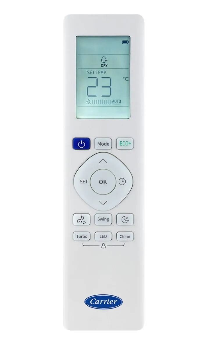 Carrier XCool Split Air Conditioner With Inverter Technology, Cooling And Heating, 1.5 HP, White - 53QHEFT12DN-708F