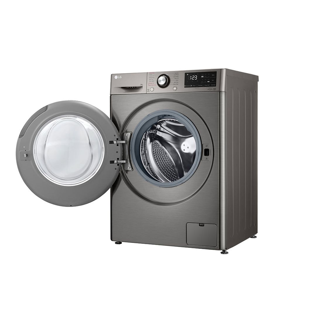 LG Vivace Pro Front Load Automatic Washing Machine, 8 KG, Silver - F4R3TYG6P