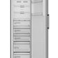 Midea No Frost Upright Deep Freezer, 280 Liter, With Inverter Technology, Silver - MDRU385FEN46