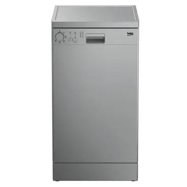 Beko Digital Dishwasher, 10 Place Settings, 5 Programs, Silver - DFS05012S