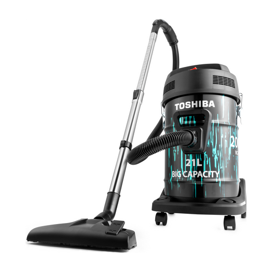 Toshiba Drum Type Vacuum Cleaner, 2000 Watt, 21 Liters, Blue - VC-DR200ACME(B)