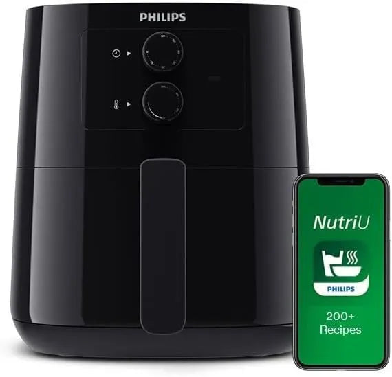 Philips 3000 Series Air Fryer, 4.1 Liter, 1400 Watt, Black - HD9200/90