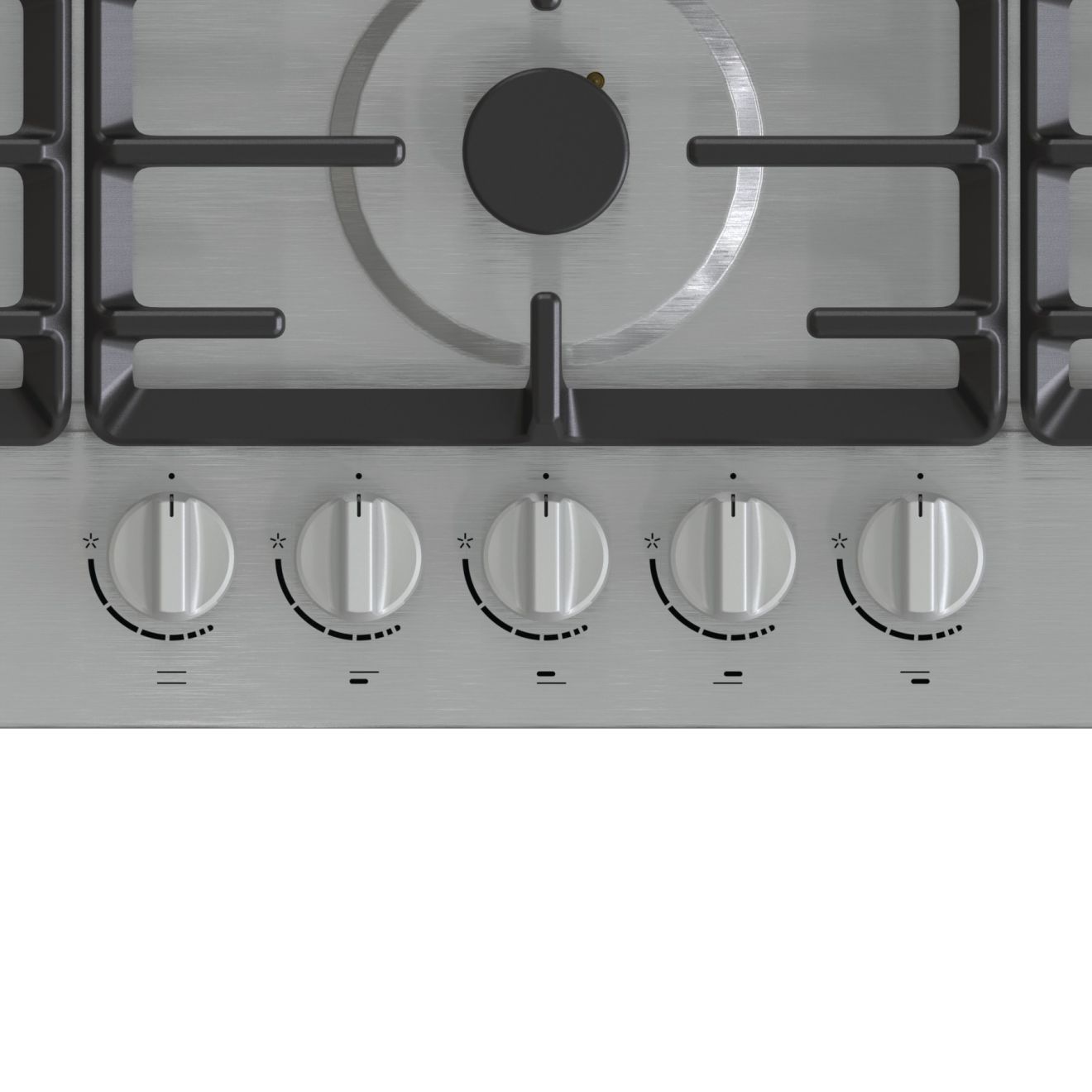 Gorenje Built-In Hob, 90 cm, 5 Gas Burners, Silver - GW951X