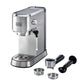 Black+Decker Espresso Machine, 1 Liter, 2 Cups, 1450 Watt, Silver - ECM150