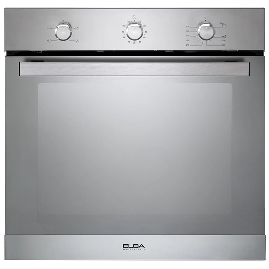 Elba Built-In Gas Oven, 65 liters, 60 cm, Silver - AL6XLXFG