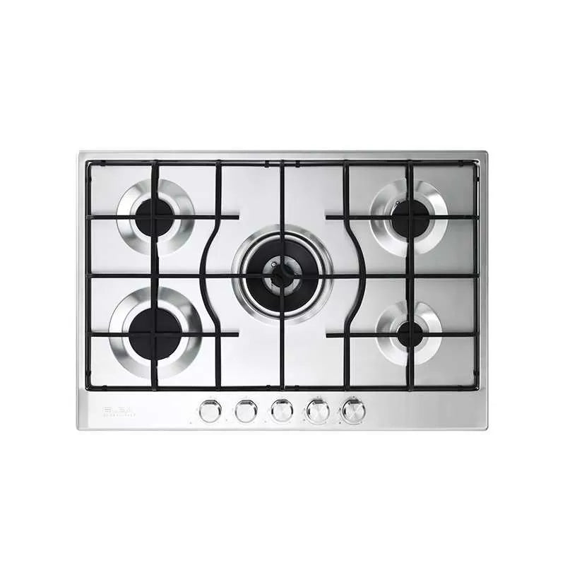 Elba Gas Hob 75 cm, 5 Burners, Safety Stainless - ELIO 75-545