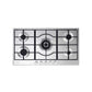Elba Gas Hob, 90 cm, 5 Burners, Silver - ELIO95-545L