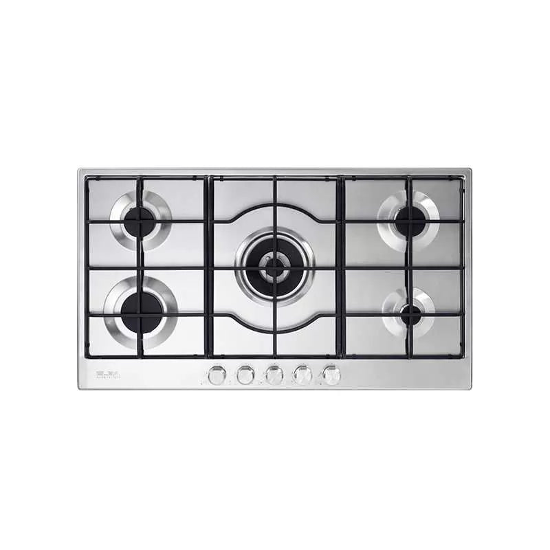 Elba Gas Hob, 90 cm, 5 Burners, Silver - ELIO95-545L