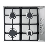 Elba Gas Hob, 4 Burners, 60 cm, Silver - ENS65-444XD