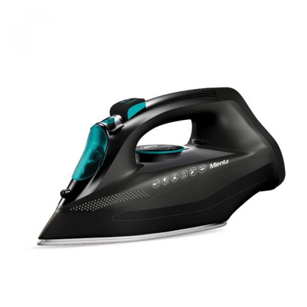 Mienta Extreme Steam Iron, 250ml, 2300 Watt, Black and Turquoise - SI181338C