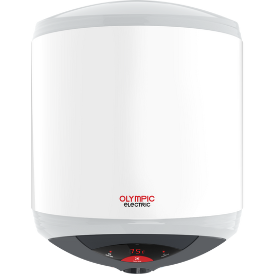 Olympic Electric Hero Turbo Digital Electric Water Heater, 30 Liters, White - 945105436