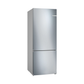 Bosch Series 4 NoFrost Bottom Freezer Refrigerator, 483 Liters, Silver - KGN55VI2E9