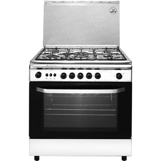 Fresh Italiano Gas Cooker, 5 Burners, 80 cm, Stainless Steel - 500017302