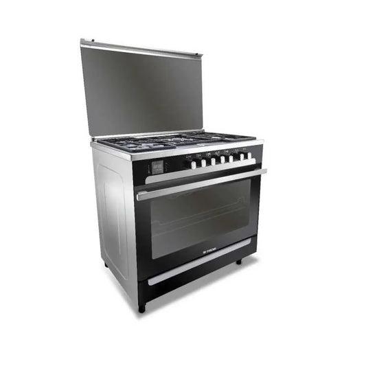 Fresh Matrix Gas Cooker, 5 Burners, 90 cm, Black - 500013915