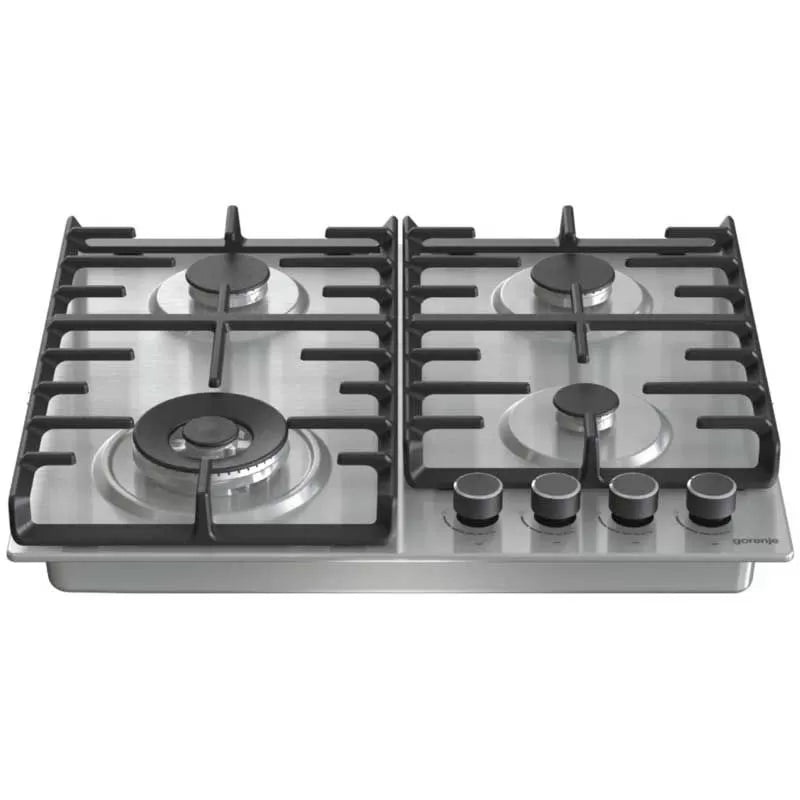 Gorenje Built-In Gas Hob, 60 cm, 4 Burners, Silver - GW642ABX