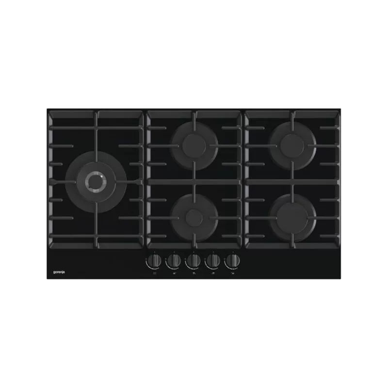 Gorenje Built-In Gas Hob, 90 cm, 5 Burners, Glass Ceramic - GCW951B
