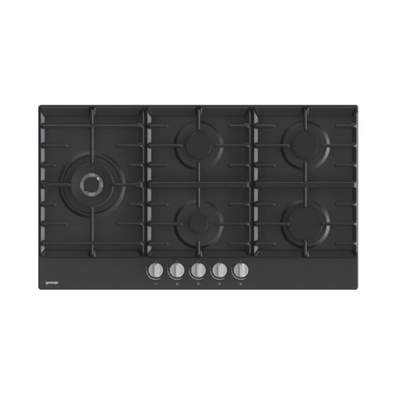 Gorenje Built-In Hob, 90 cm, 5 Gas Burners, Black- GW951MB