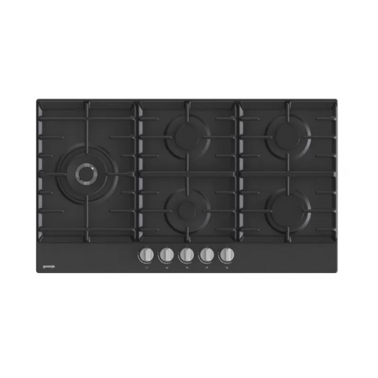 Gorenje Built-In Hob, 90 cm, 5 Gas Burners, Black- GW951MB