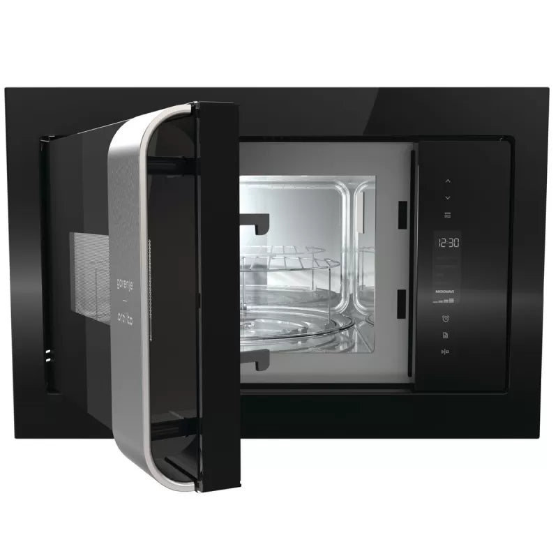 Gorenje Built-In Microwave Oven, 60 cm, With Grill, Electronic Control, Black - BM235ORAB