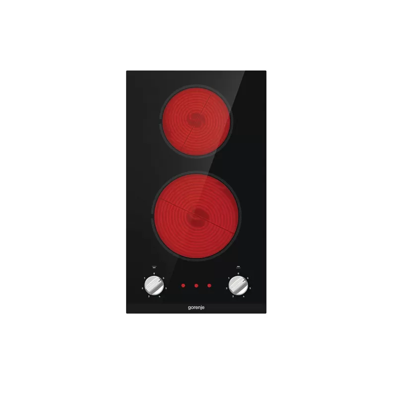 Gorenje Glass Ceramic Electric Hob, 30 cm, 2 Plates, Black - EC321BCSC