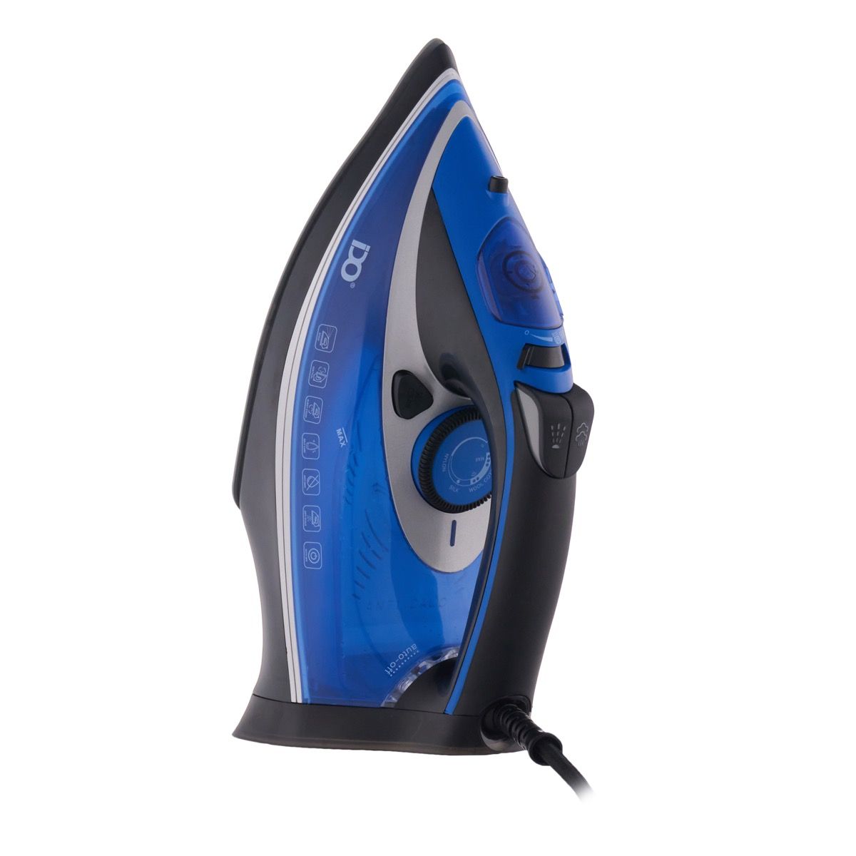 iDO Steam Iron, 400 ml, 2800 Watt, Black & Blue - SI2800-BBK