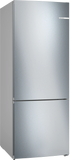 Bosch Series 4 NoFrost Bottom Freezer Refrigerator, 483 Liters, Silver - KGN55VI2E9
