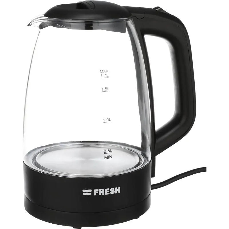 Fresh Electric Kettle, 2200 Watt, 1.7 Liter, Black - 500011386