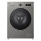 LG ThinQ (Wi-Fi) Front Load Washing Machine, 8 kg, Platinum Silver - F4Y2TYGYP