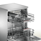 Bosch Serie 4 Freestanding Dishwasher, 13 Persons, Silver - SMS46II10Q