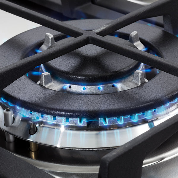 Elba Gas Hob, 90 cm, 5 Burners, Silver - ELIO95-545L