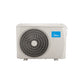 Midea Mission Pro air conditioner outdoor unit with large fan and beige casing