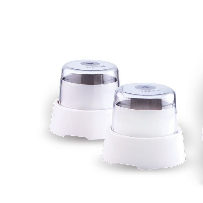 Mienta Countertop Blender With 2 Mills, 1.5 Liter, 600 Watt, White - BL1221A