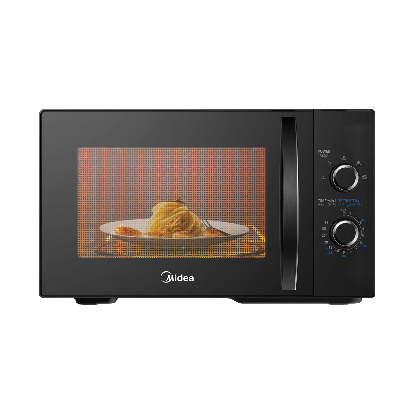 Midea Mechanical Solo Microwave, 25 Liters, Black - MM8P022VV