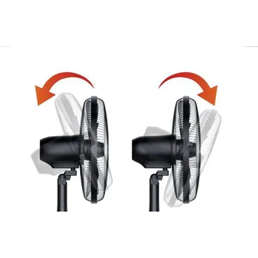 Mienta Wind Wall Fan Without Remote Control, 18 Inch, Black - WF50138A