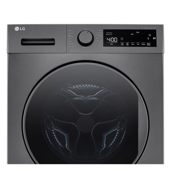 LG 8 kg, Front Load Washing Machine, Black- F2T2TYM1S